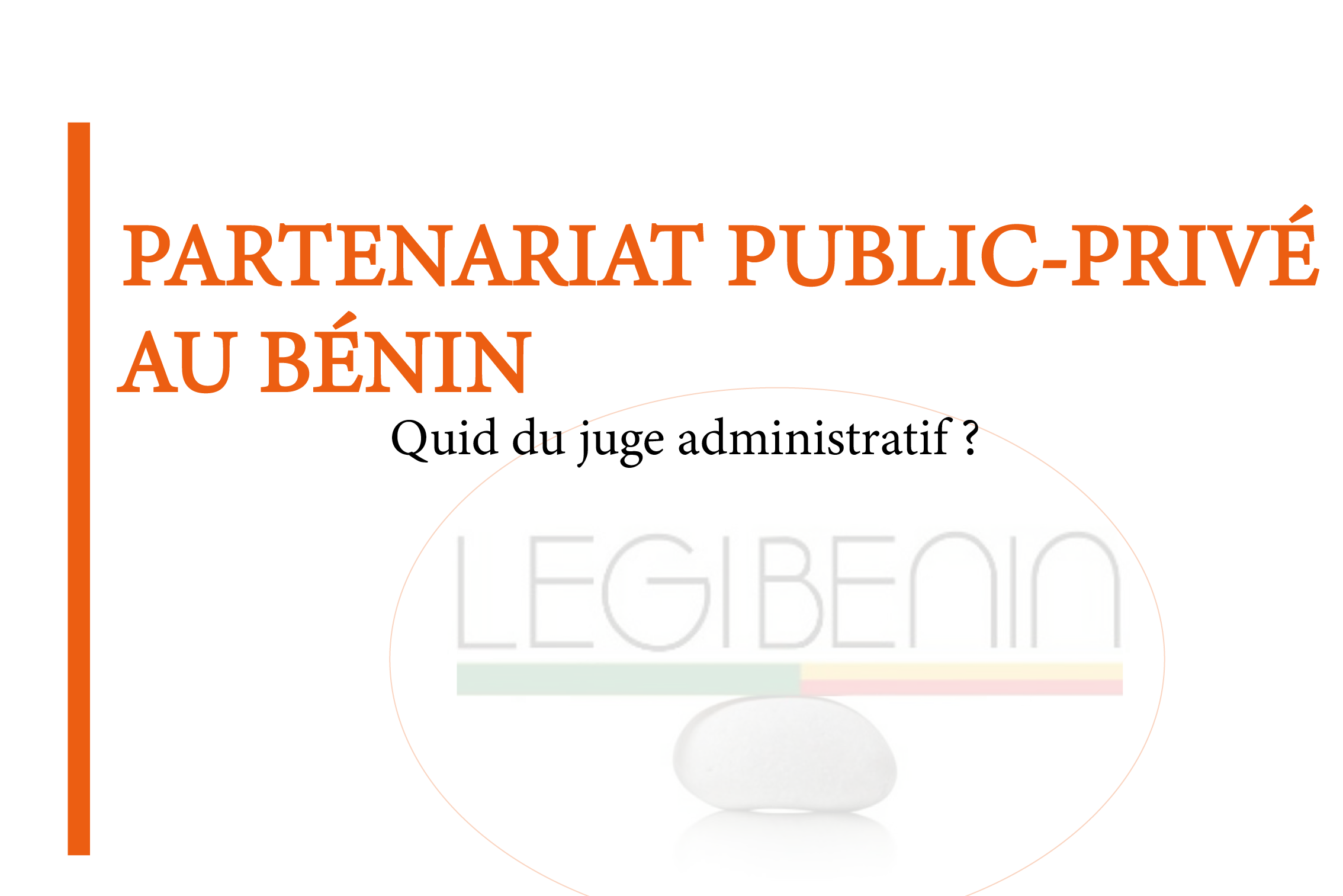 partenariat public-privé au Bénin