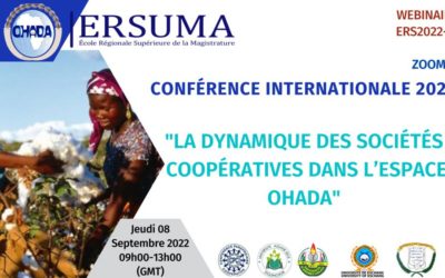 Conférence internationale sur la dynamique des sociétés coopératives dans l’OHADA